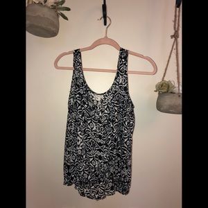 Black and white print shirt